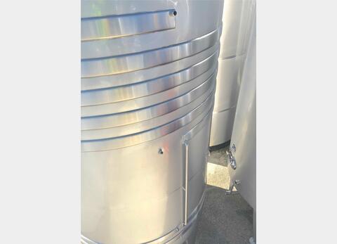 304L stainless steel storage tank - Thermoregulated - Cylindrical - Offset conical dome