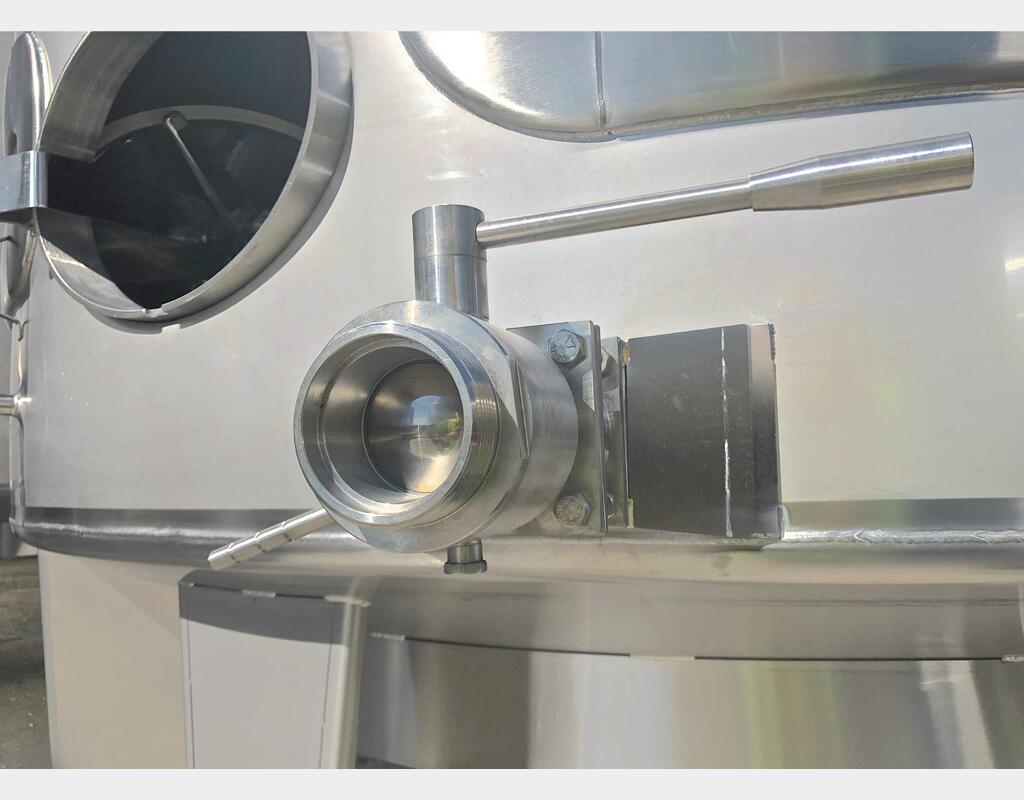Cuve inox 304L - Stockage - Fond conique incliné