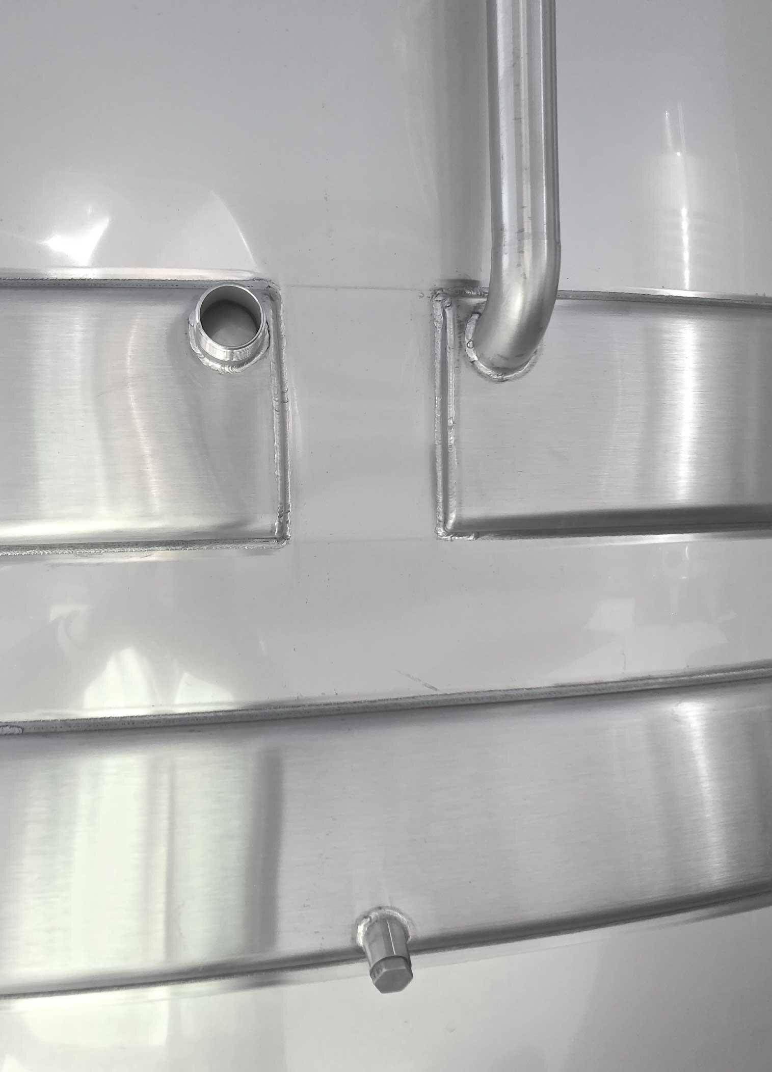 Cuve inox 304L - Stockage - Fond conique incliné
