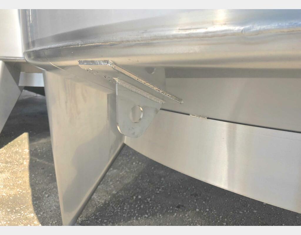 Cuve inox 304L - Stockage - Fond conique incliné