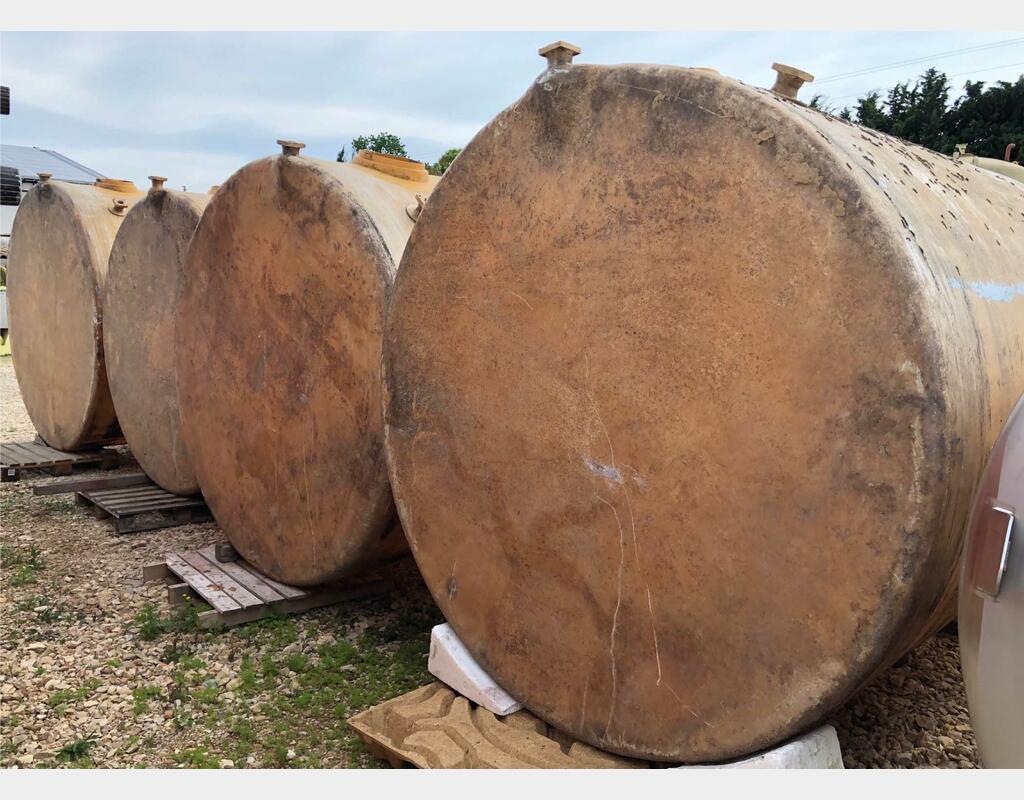 Cuve de stockage fibre - verticale fond plat