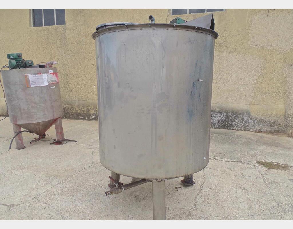 Cuve de mélange inox - Volume : 1500 litres