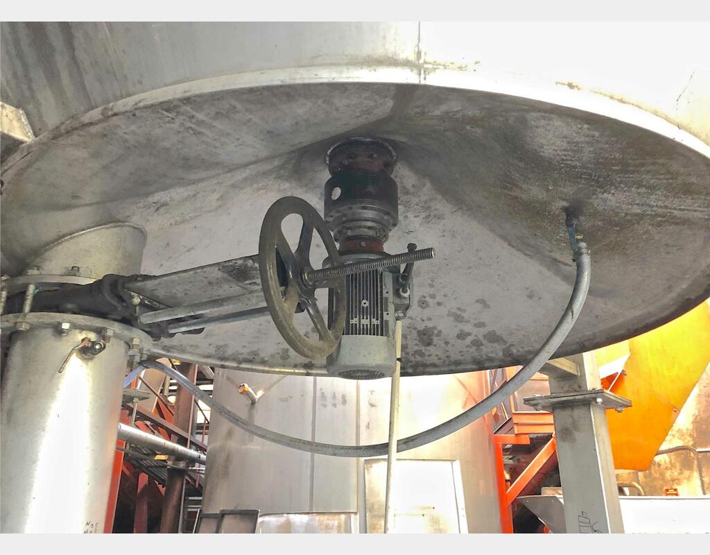 Cuve de stockage inox autovidante - de 800 hls
