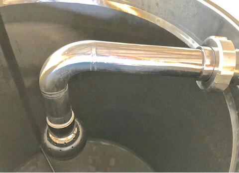 304 stainless steel tank - Cylindro-conical 12 HL (1200 litres) ARSILAC