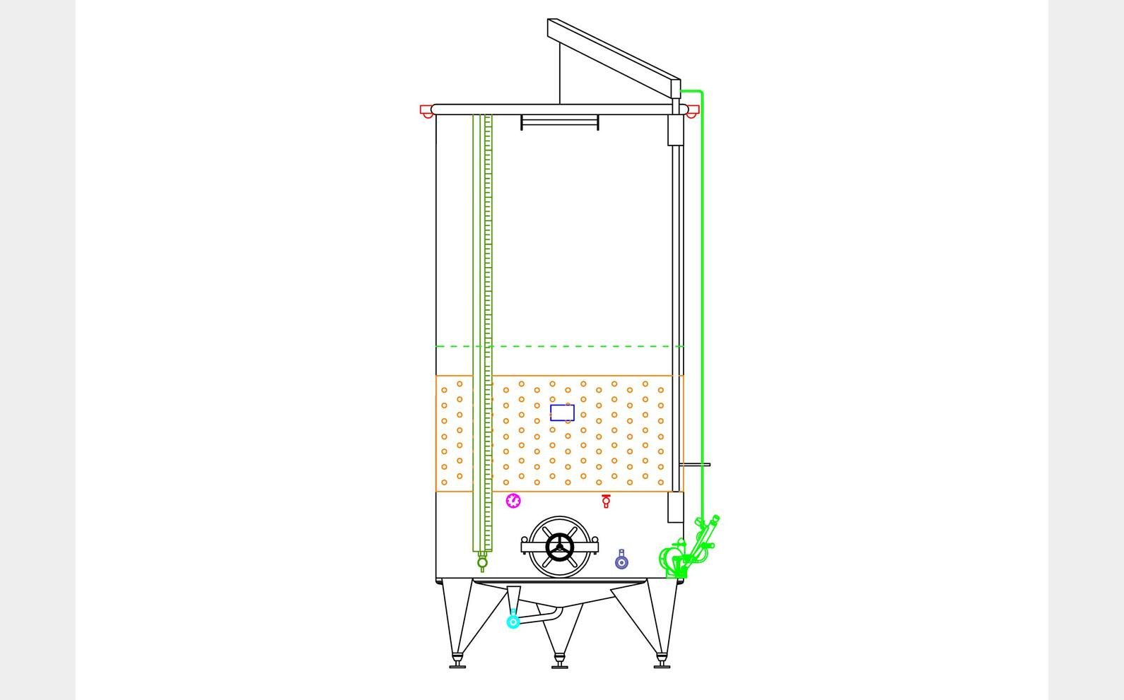 304 stainless steel tank - Cold belt 60 HL (6000 Liters) ARSILAC