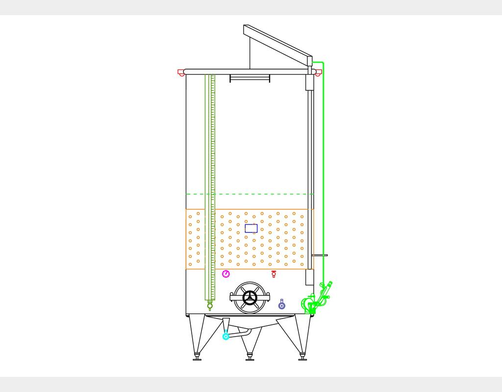 304 stainless steel tank - Floating cap - Model SPAC6000