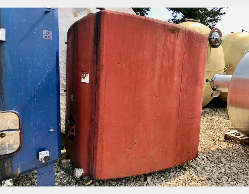 Cuve acier rev&ecirc;tu 60 HL (6 000 litres)