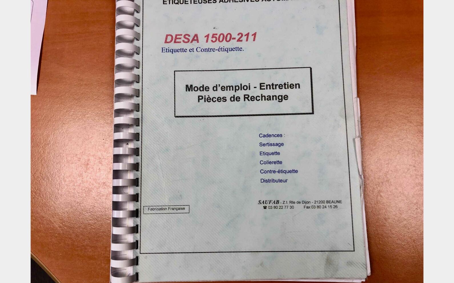 Etiqueteuse adh&eacute;sive 3T SAUFAB