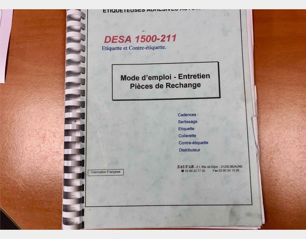 Labelling machine - Model DESA 1500
