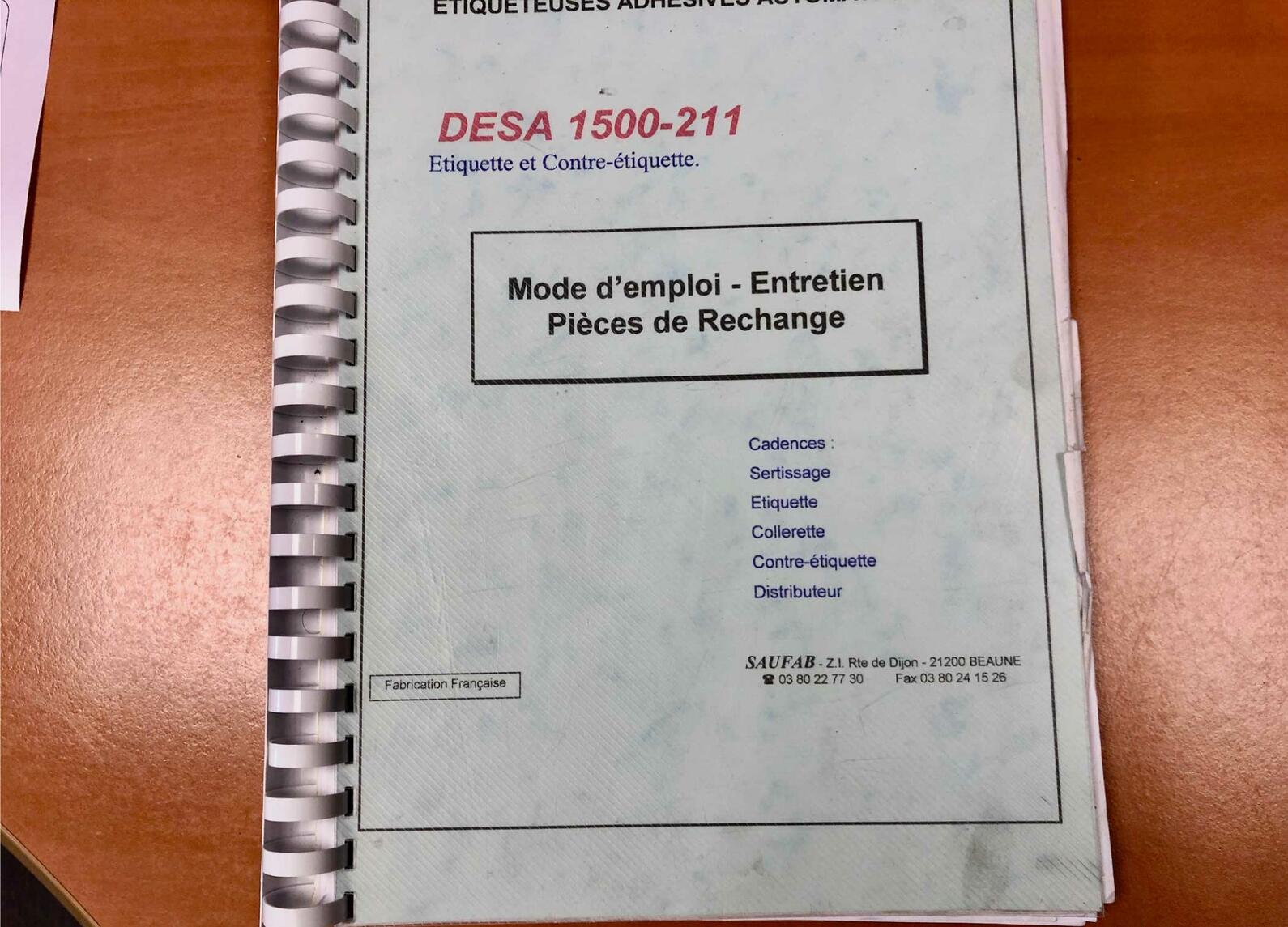 Labelling machine - Model DESA 1500