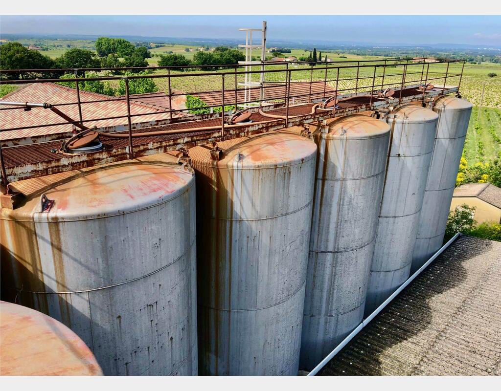 Cuve acier rev&ecirc;tu - Sur pieds 720 HL (72 000 litres)