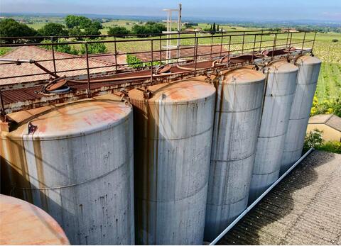 Cuve acier rev&ecirc;tu - Sur pieds 720 HL (72 000 litres)