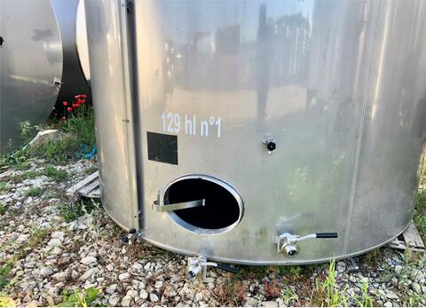 304 stainless steel tank - Flat bottom - Vertical flat bottom on invert