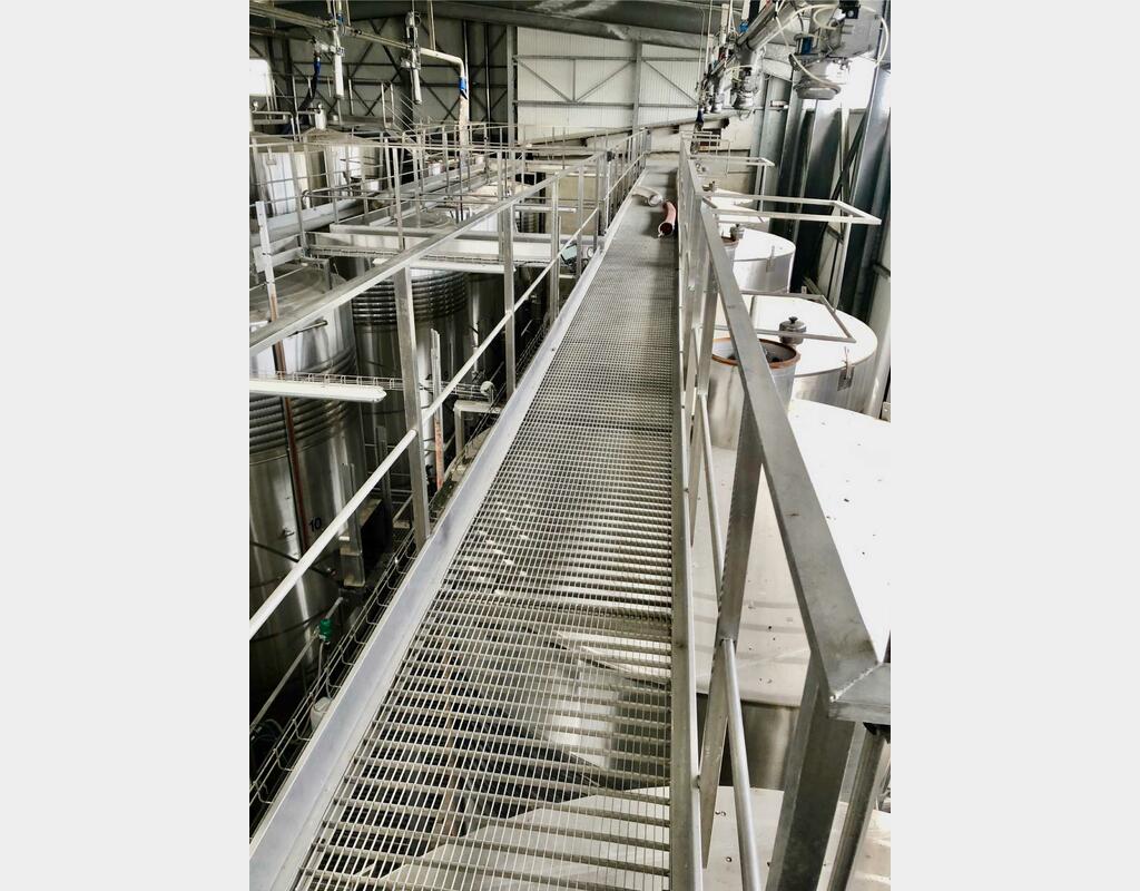 Passerelle inox Largeur : 900 mm