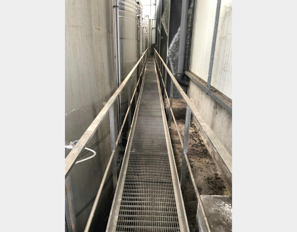 Stainless steel gangway - Width : 700 mm