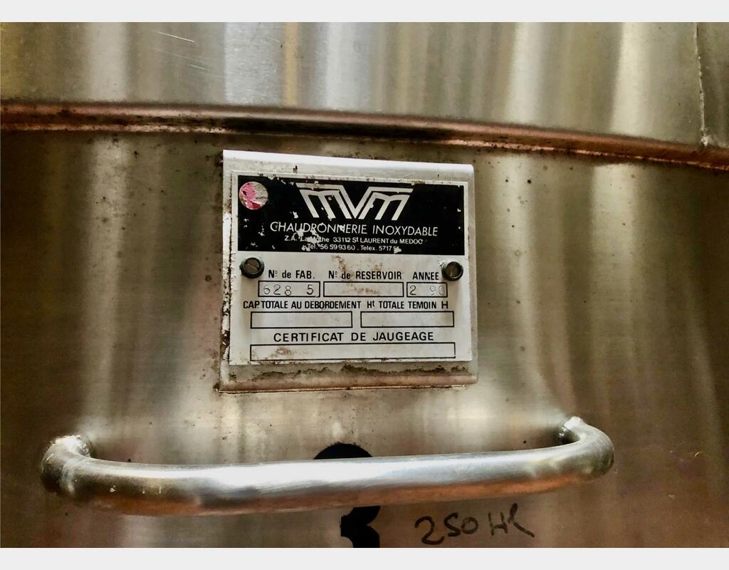 316 stainless steel tank - Vinification