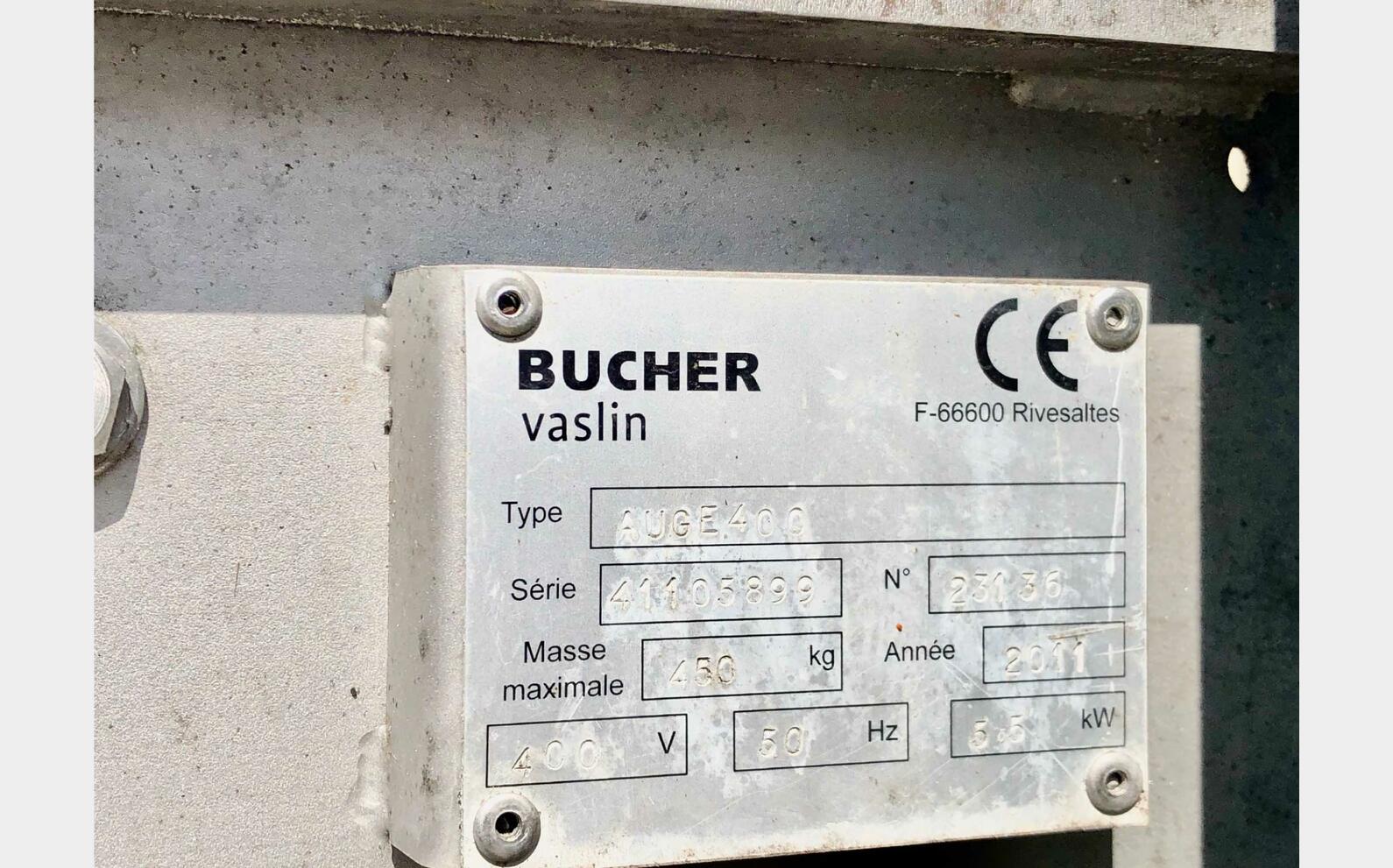 Vis sans fin inox BUCHER
