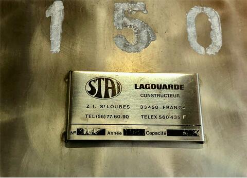 Cuve inox - Sur pieds 150 HL (150 00 litres) LAGOUARDE