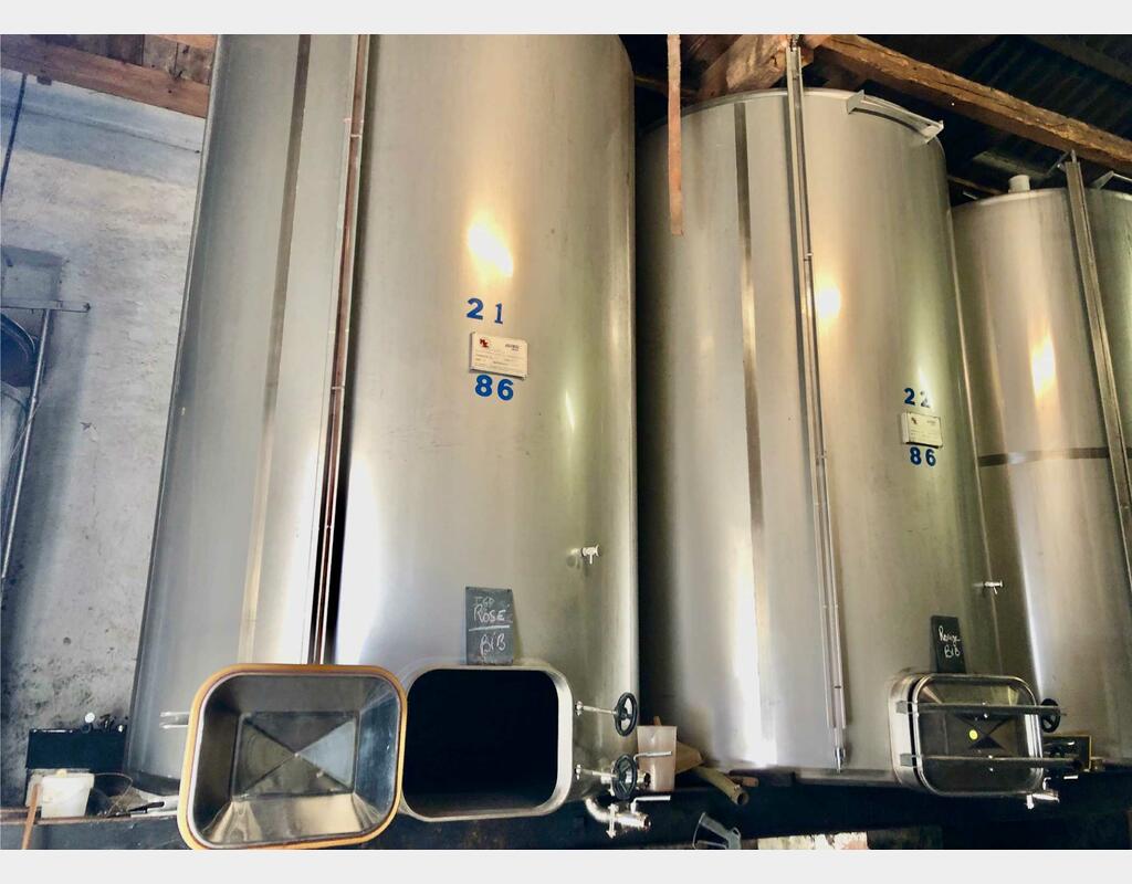 Cuve inox - Fond plat 86 HL (8 600 litres)