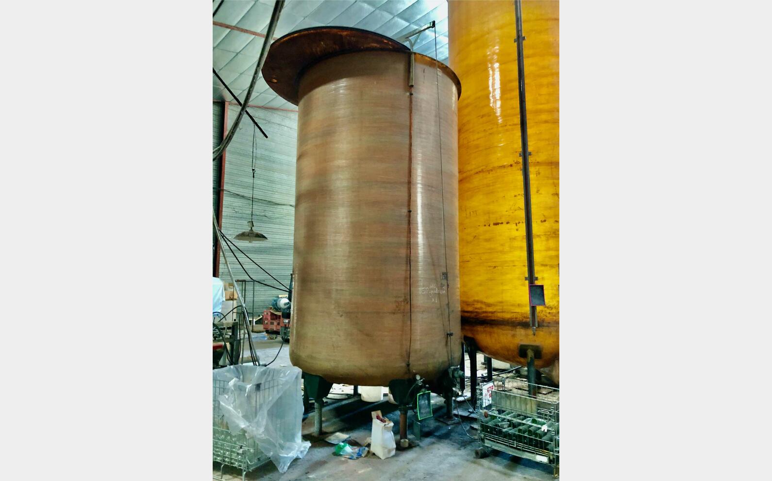 Cuve fibre - Chapeau flottant 150 HL (15 000 litres)