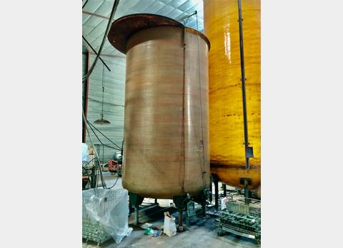 Fiberglass tank - Floating cap