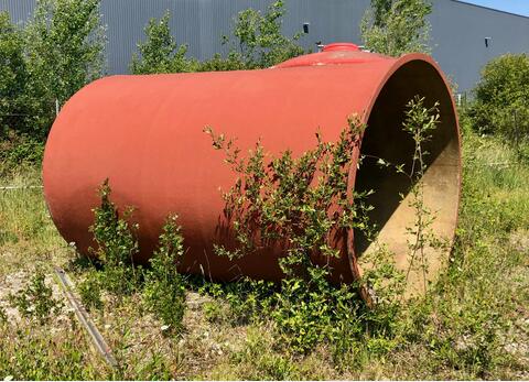 Fiberglass tank - Floating cap