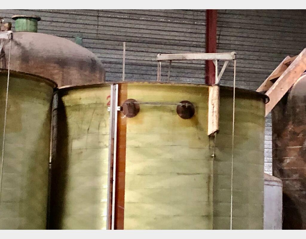 Fiberglass tank - Floating cap