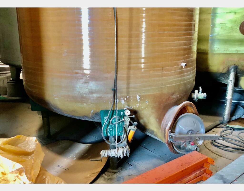 Fiberglass tank - Floating cap