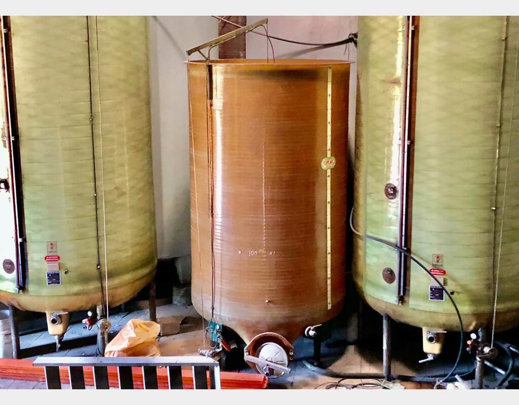 Cuve fibre - Chapeau flottant 100 HL (10 000 litres)