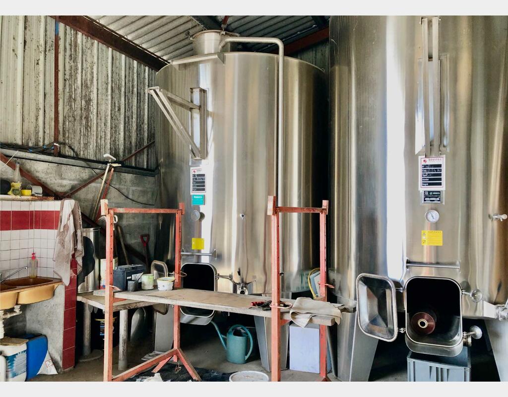 Cuve inox - Sur pieds 100 HL (10 000 litres) DABRIGEON