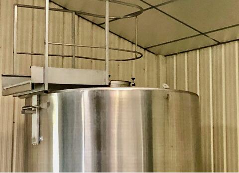 Cuve inox 304 fond plat 125 HL (12 500 litres) VAUTIER