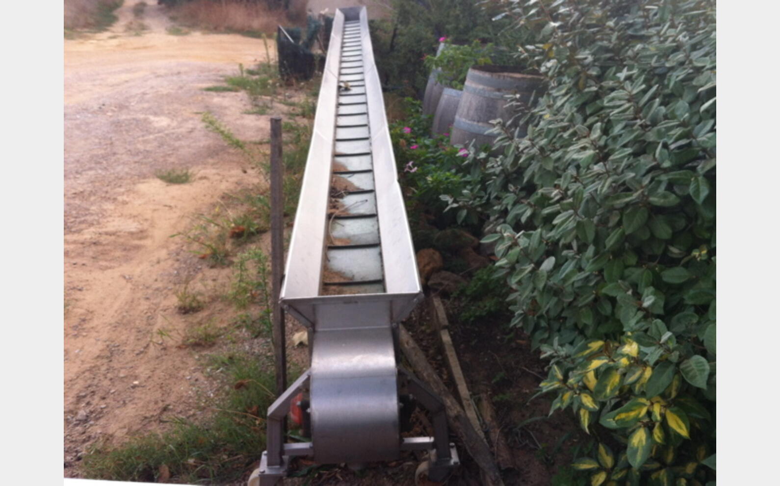 CONVOYEUR A VENDANGE INOX