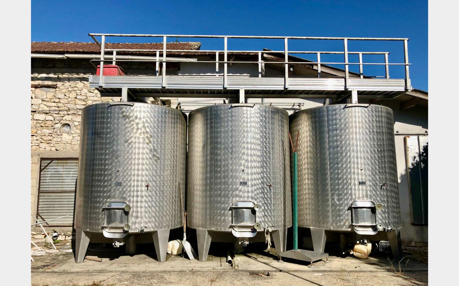 Cuve inox - Sur pieds 120 HL (12 000 litres) LAGOUARDE