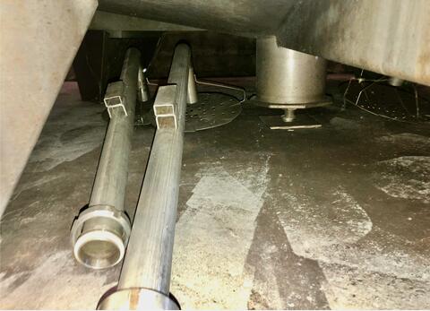 Stainless steel tank - On legs 158 HL (15 800 liters) RURALINOX