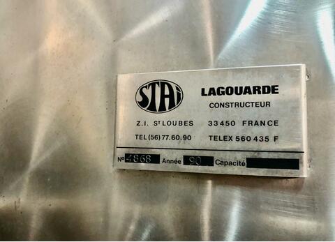 Cuve inox - Serpentin 140 HL (14 000 litres) LAGOUARDE