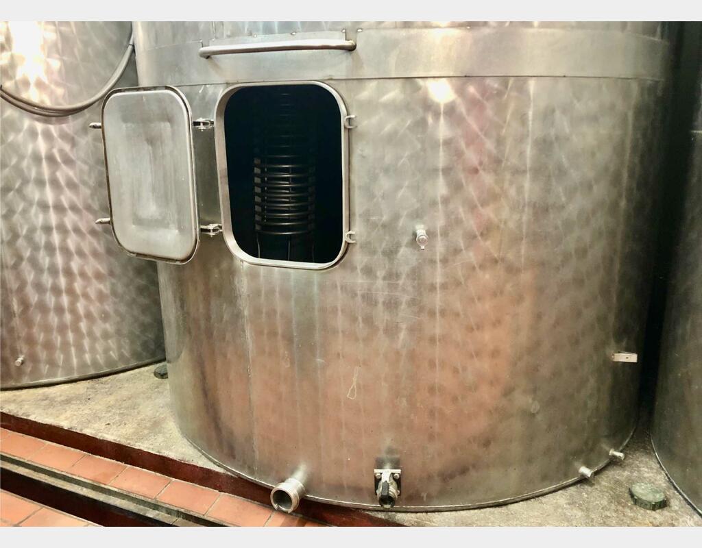 Cuve stockage inox