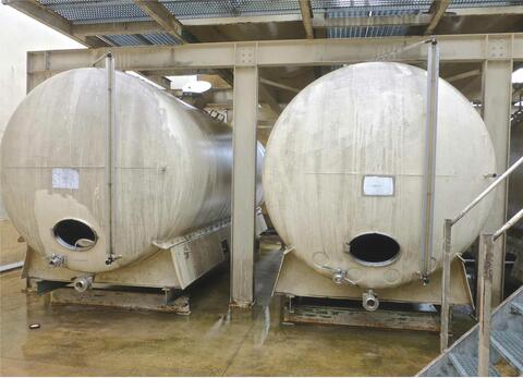 Cuve de stockage horizontale inox 316L - Volume : 200 hls (20 000 litres)