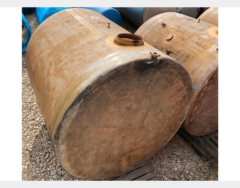 Cuve de stockage fibre - verticale fond plat