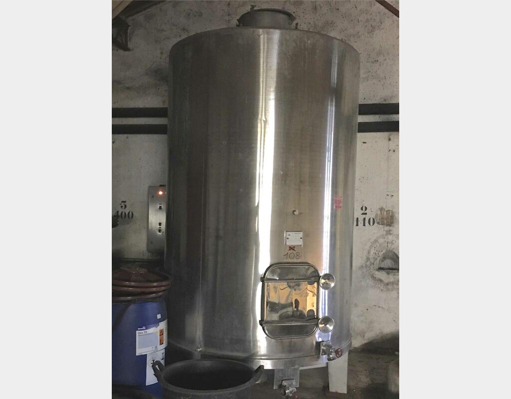 Cuve de stockage, INOX 304 - fermée de 60 HLS (6000 l)