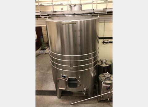 Cuve inox fermée - Fond conique sur pieds