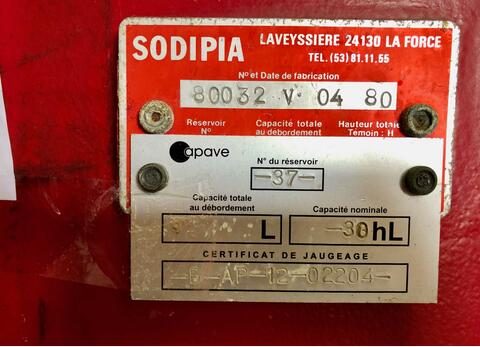 Cuve fibre - Stockage 32 HL (3 200 litres) SODIPIA