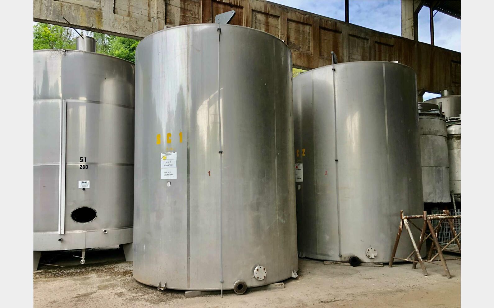 Cuve inox - Stockage 300 HL (30 000 litres)