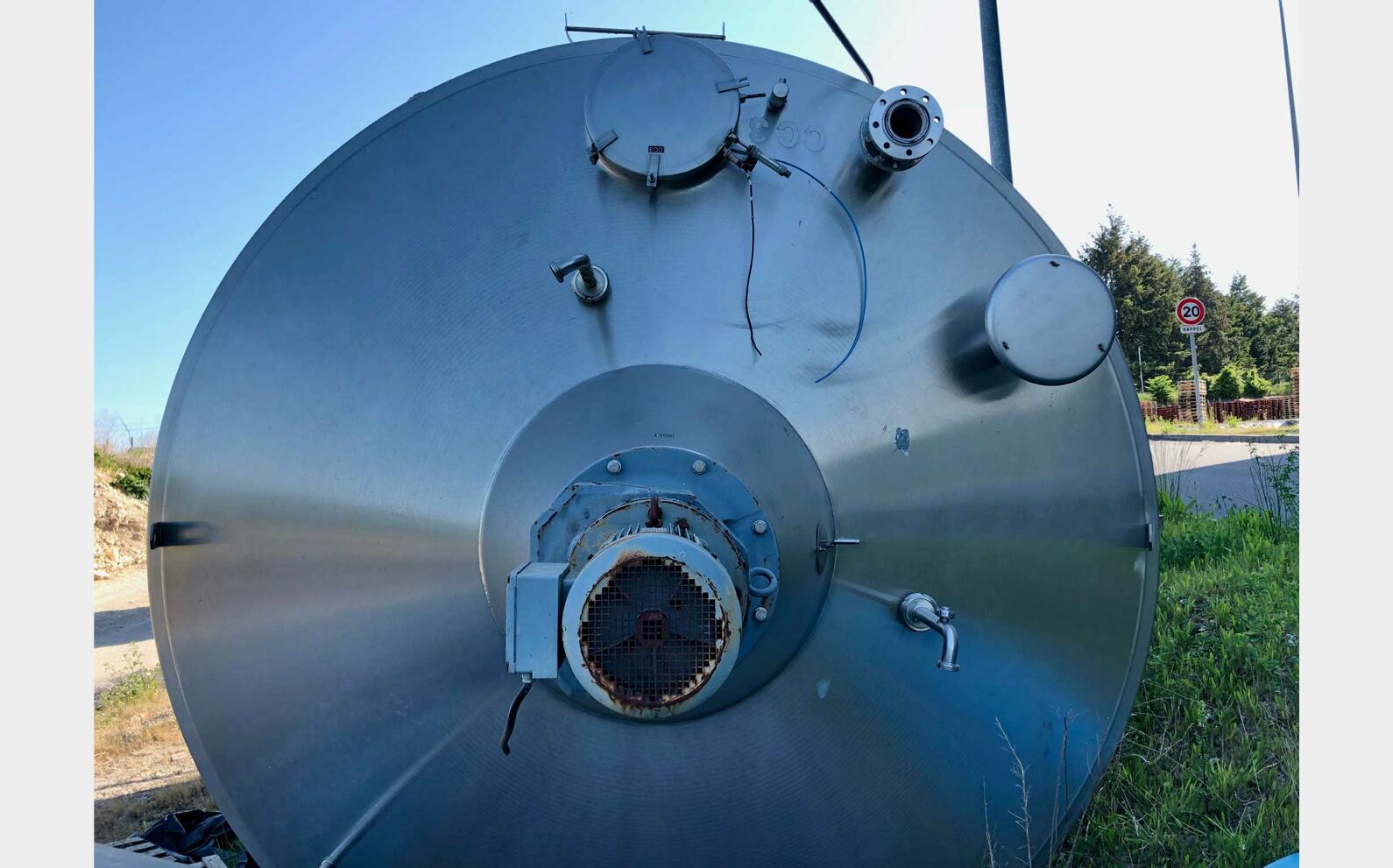 Stainless steel tank - Insulated agitated 200 HL (20 000 liters) PIERRE GUERIN