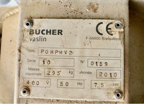 Pompe &agrave; raisin et marc 20 T/h BUCHER VASLIN