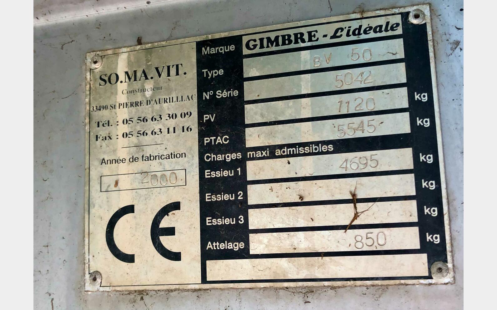 Grape harvesting bucket 50 HL (5 000 liters) GIMBRE