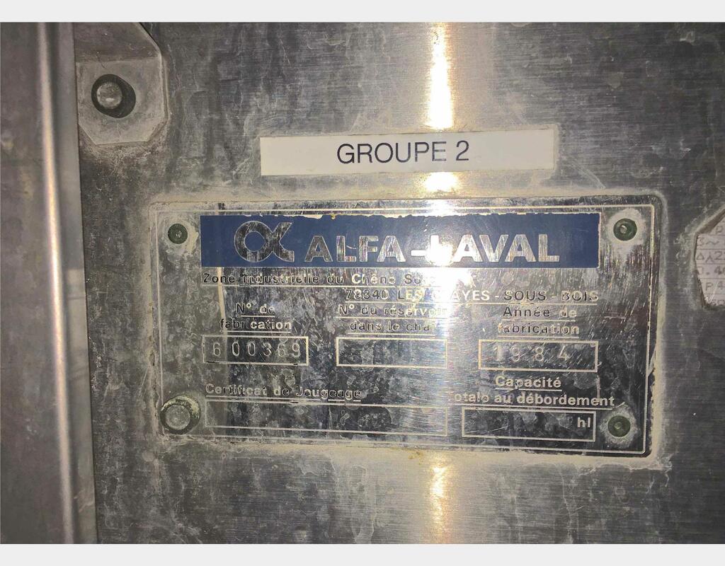 Cuve isolée avec compresseur - Volume : 60 hls (6 000 litres)