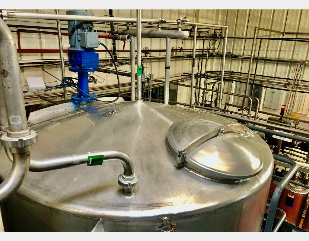 Stainless steel tank - Agitated