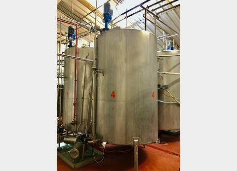 Stainless steel tank - Agitated