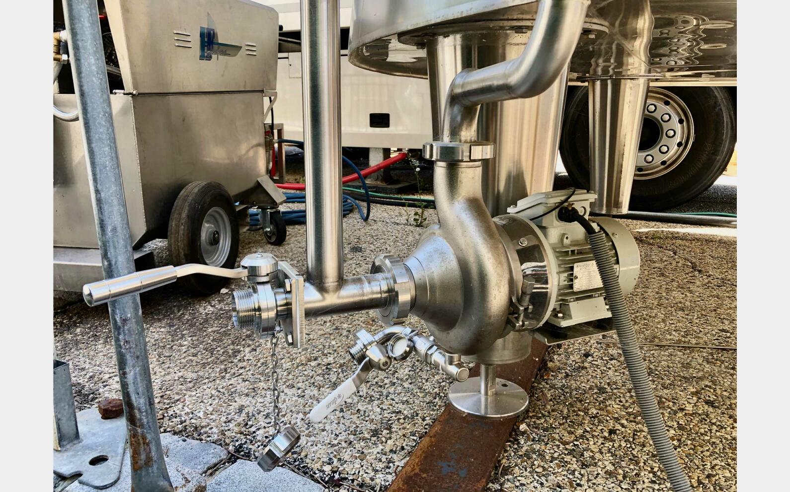 304 stainless steel tank - Tronconical 145 HL (14 500 liters) SERAP