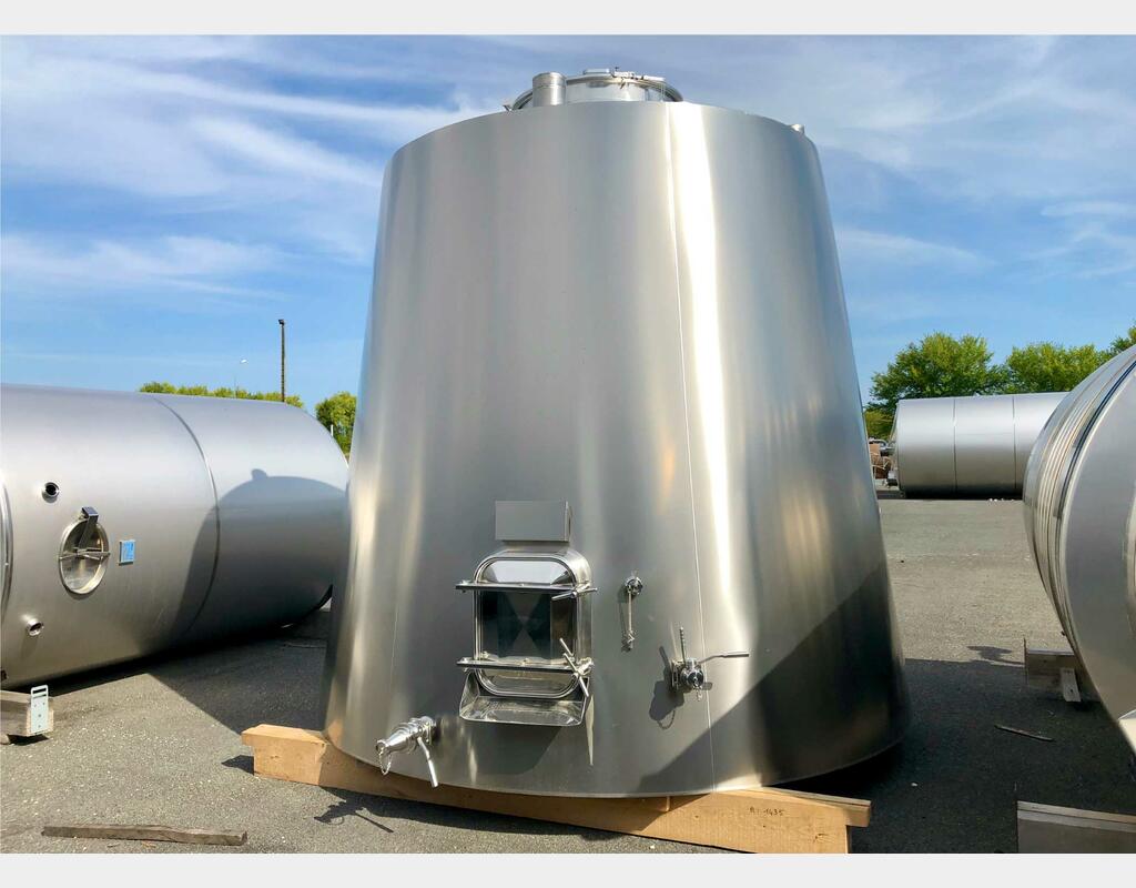 304 stainless steel tank - Tronconical 145 HL (14 500 liters) SERAP
